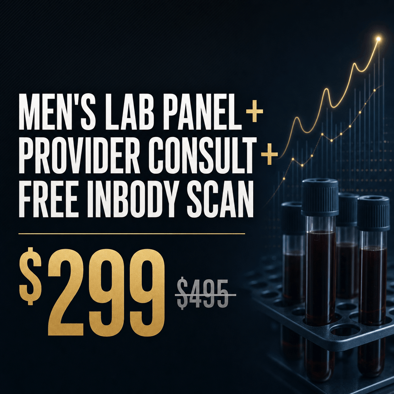 MEN’S LAB DRAW + PROVIDER CONSULT + FREE INBODY SCAN